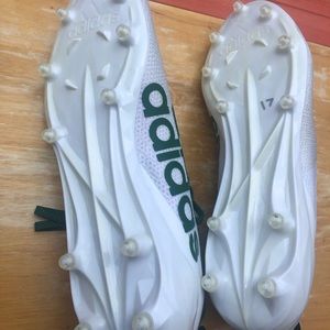 Adidas Adizero 8.0 Football Cleats White/Green